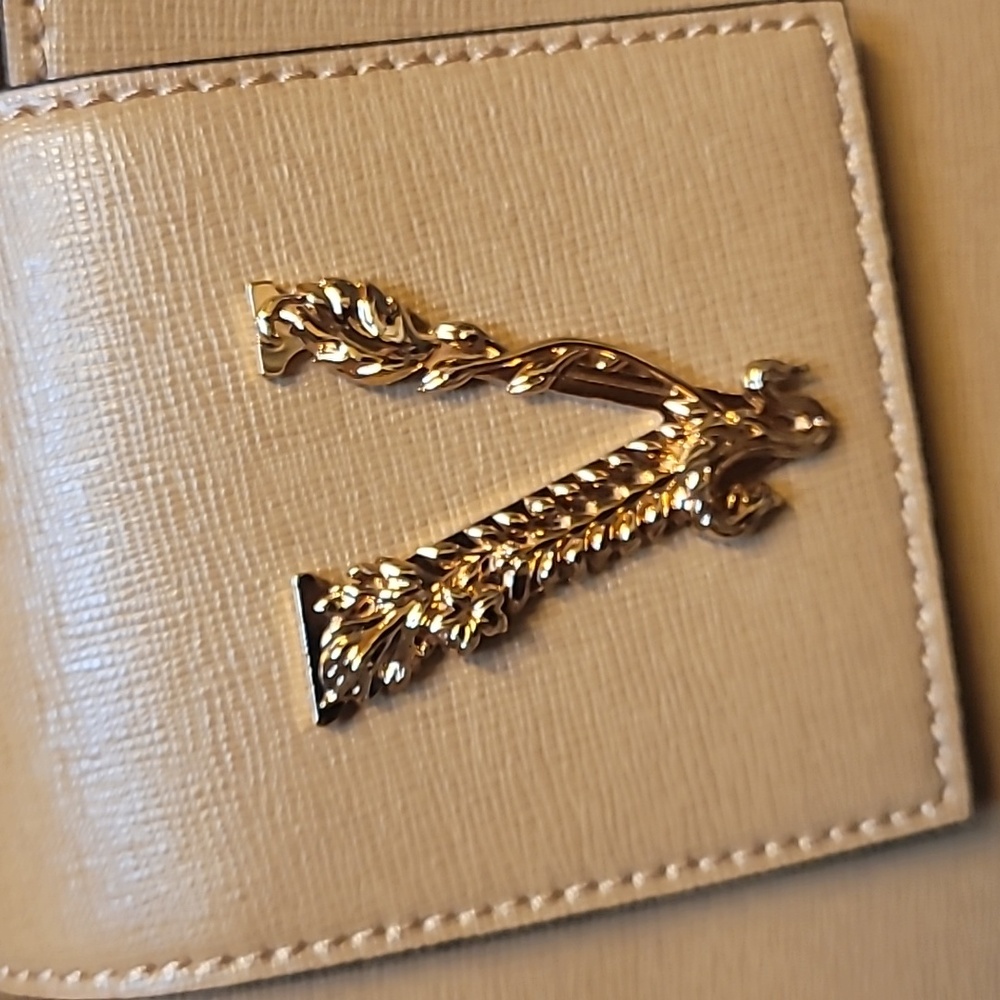 Versace  Virtus Tan Handbag - Picture 8 of 9